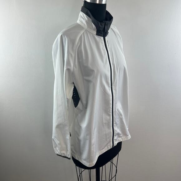 SUGOI White Black Versa Evo Jacket Mock Neck Raglan Sleeve Full-Zip XL X-Large - Picture 6 of 10